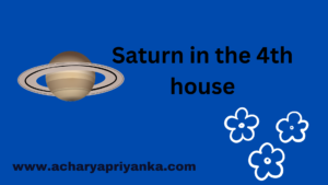 Saturn in the 4th house