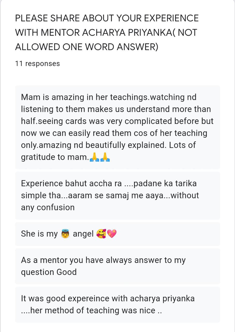 Client & Students review of Acharya Priyanka – Astrology & Healing Services