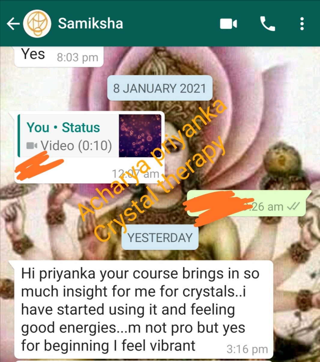Client & Students review of Acharya Priyanka – Astrology & Healing Services