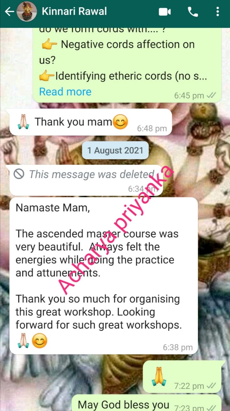 Client & Students review of Acharya Priyanka – Astrology & Healing Services