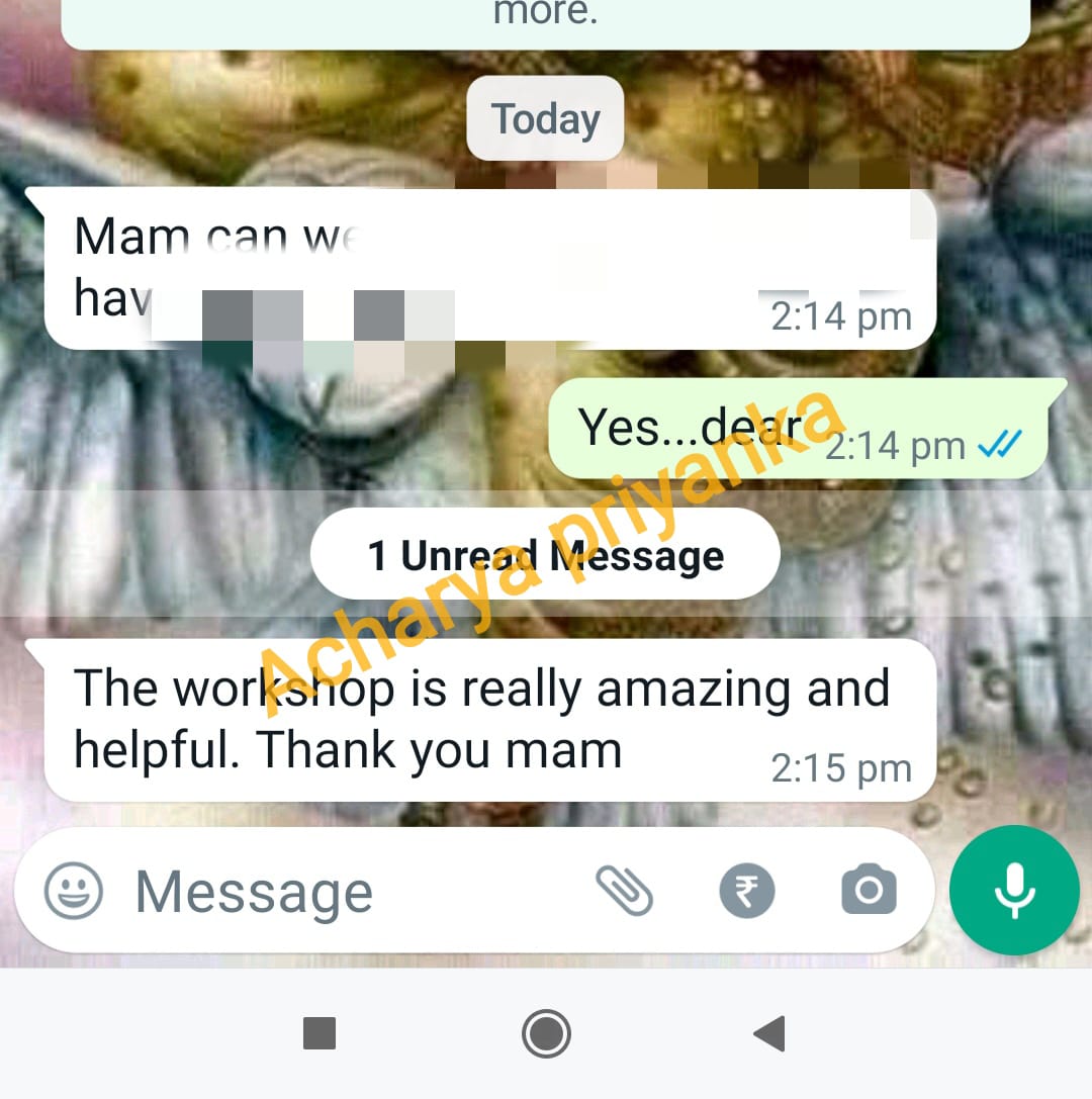 Client & Students review of Acharya Priyanka – Astrology & Healing Services