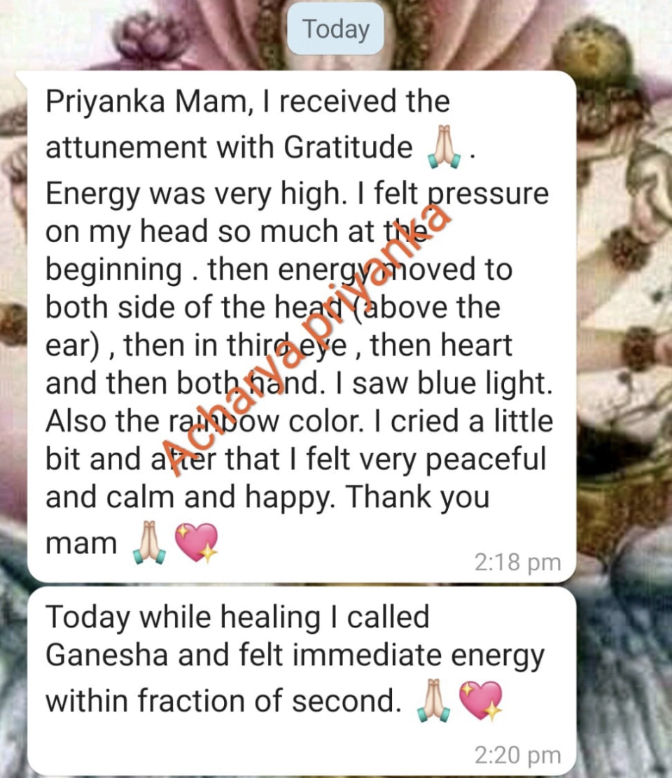 Client & Students review of Acharya Priyanka – Astrology & Healing Services