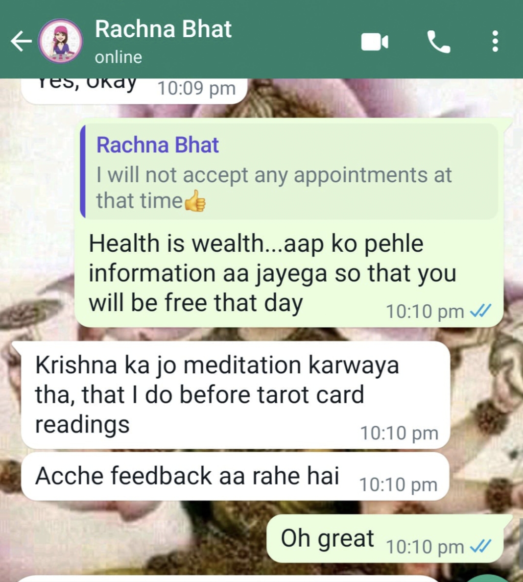 Client & Students review of Acharya Priyanka – Astrology & Healing Services