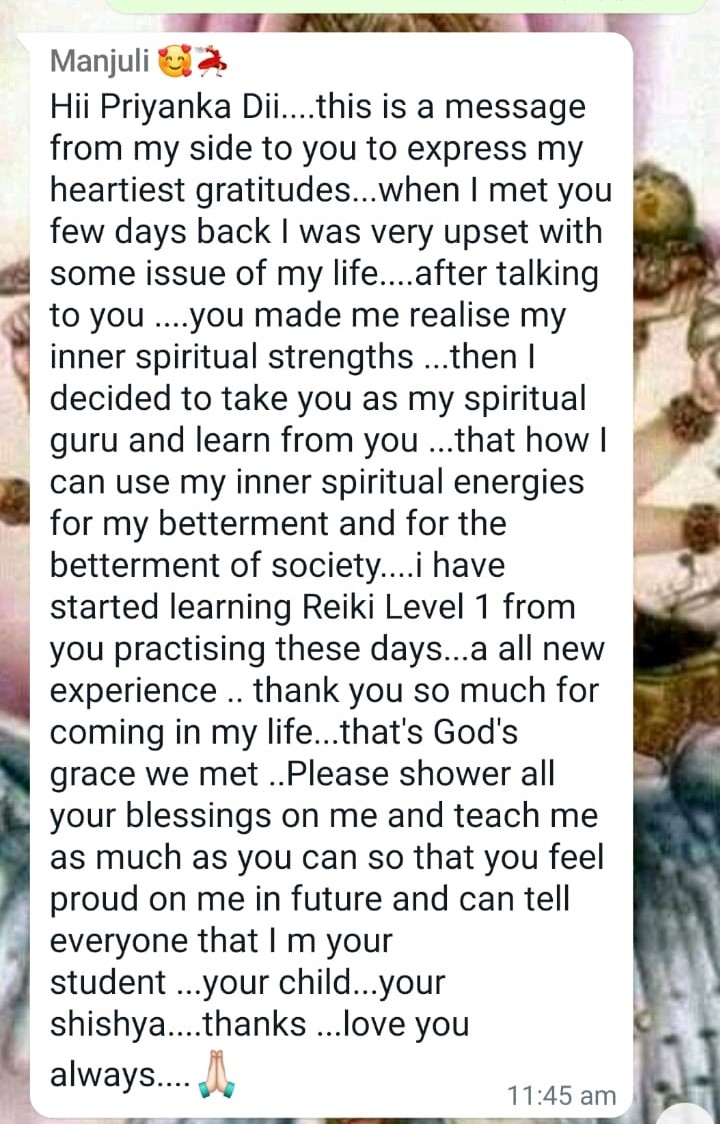 Client & Students review of Acharya Priyanka – Astrology & Healing Services