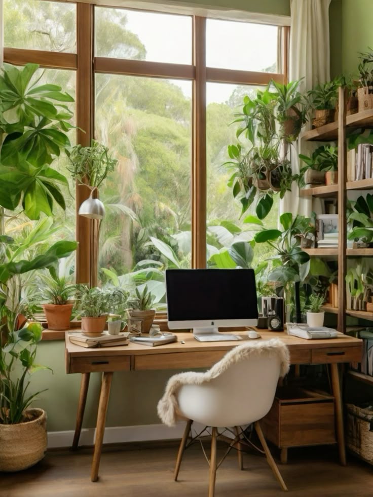 Indoor plant placed in study room as per Vaastu