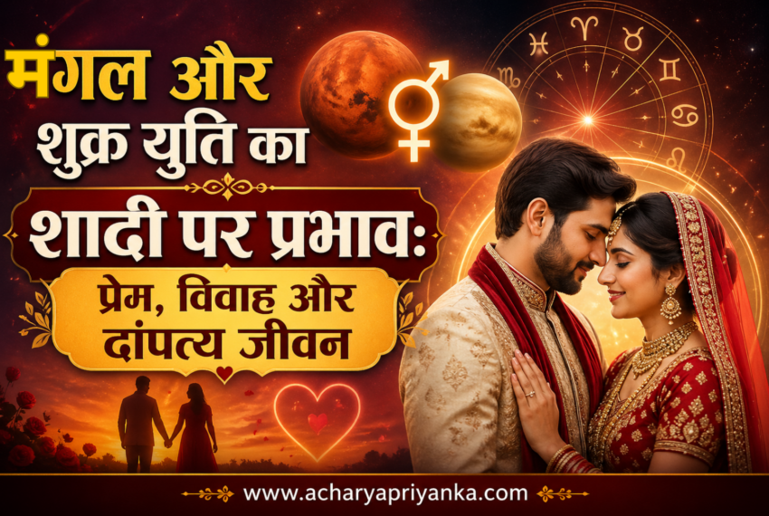 मंगल और शुक्र युति का शादी पर प्रभाव
