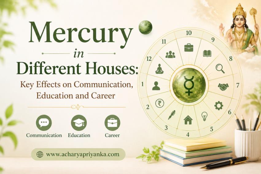 Mercury in Different Houses