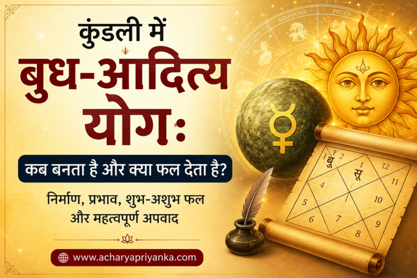 कुंडली में बुध-आदित्य योग
